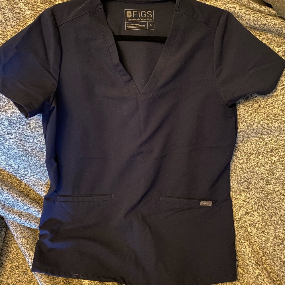 Figs scrub top. Like. New condition. Navy blue.